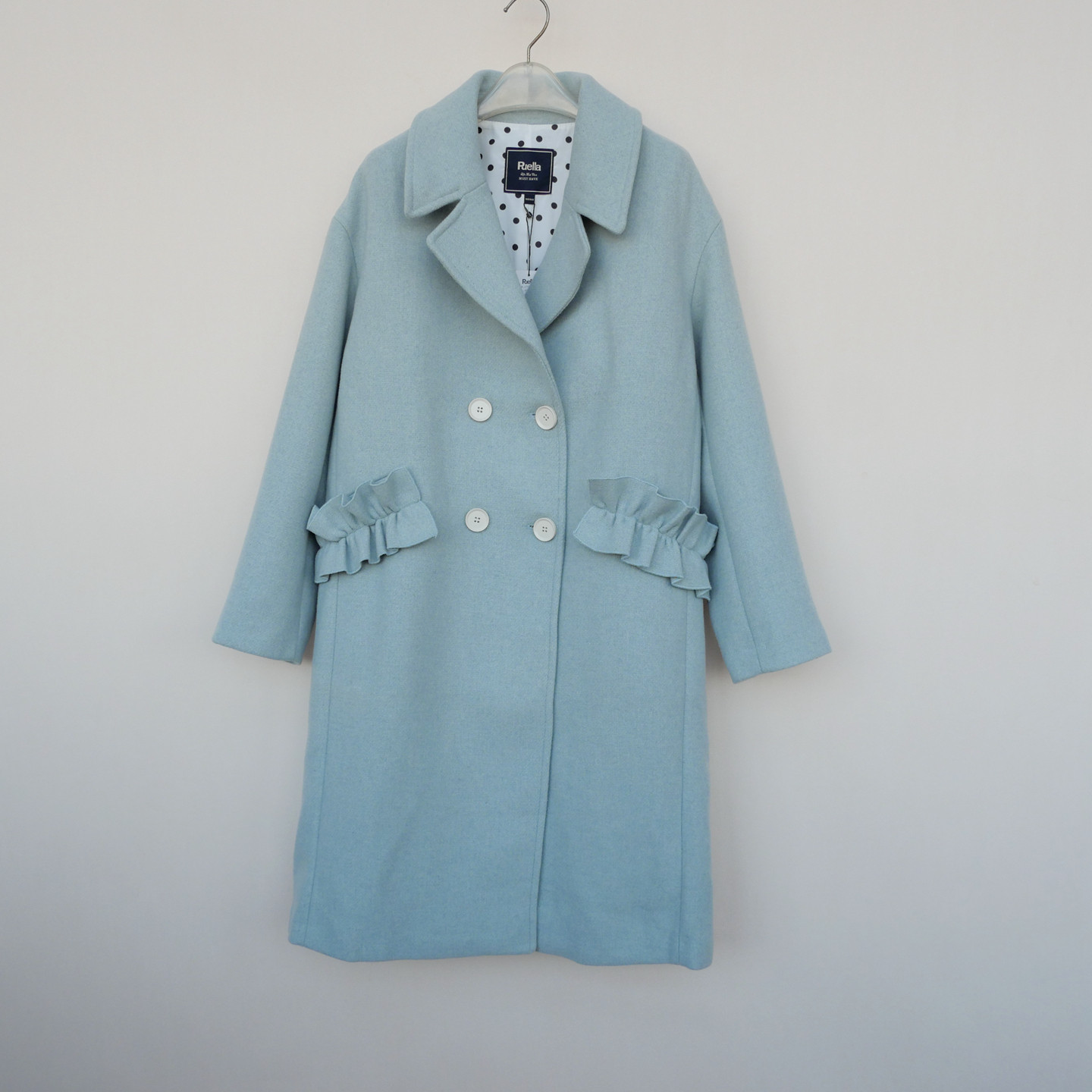 拉系列SML正品清仓 女冬厚柔宽松盖膝保暖毛呢外套大衣6A0576豆绿,女装/女士精品,毛呢外套,淘宝优惠券,粉丝福利购,淘宝优惠卷