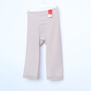古系列 女提臀收腹弹力束身舒适五分安全裤 断码 A170米色 64正品