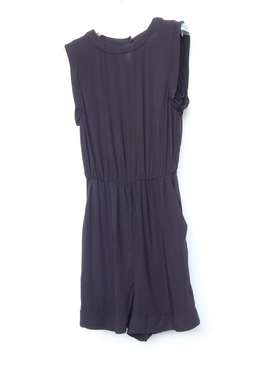 H系列32/36正品断码女夏薄黑色天丝纯粘胶高腰无袖连衣短裤3109