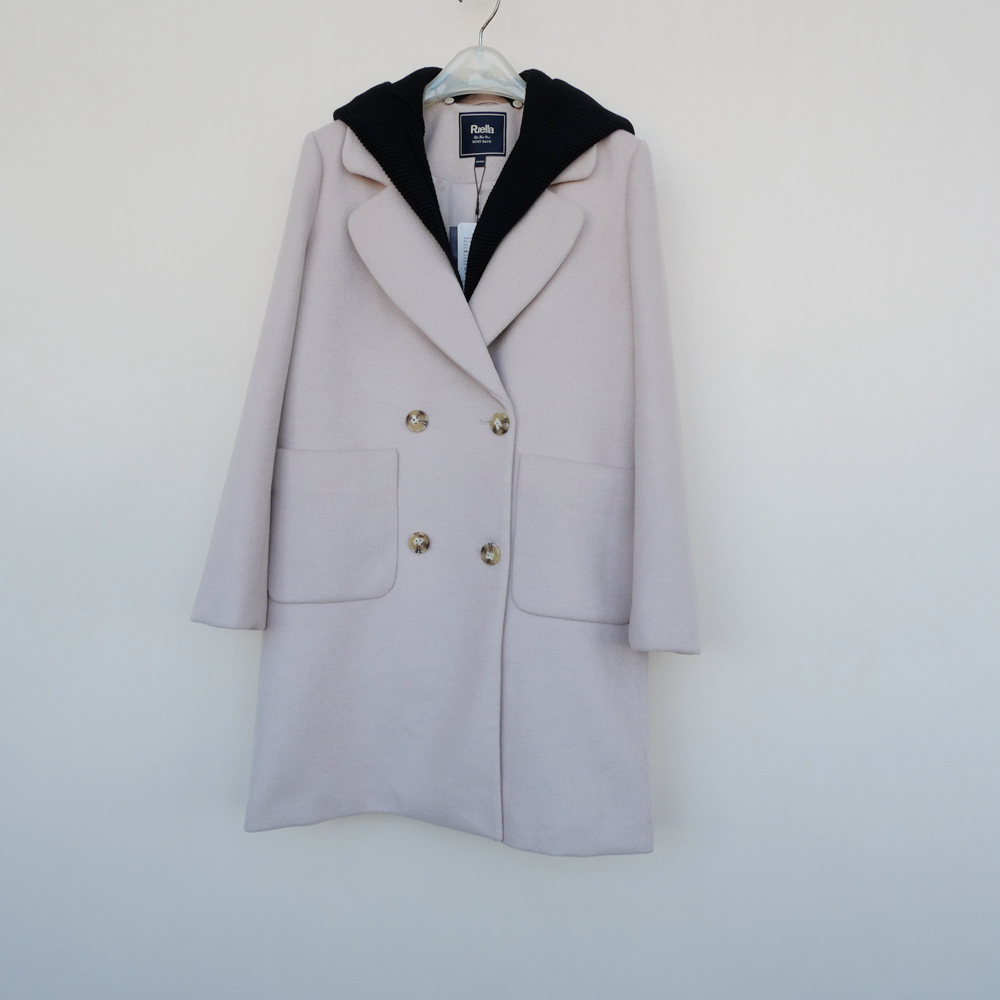 专柜正品超值冬厚毛呢外套短大衣