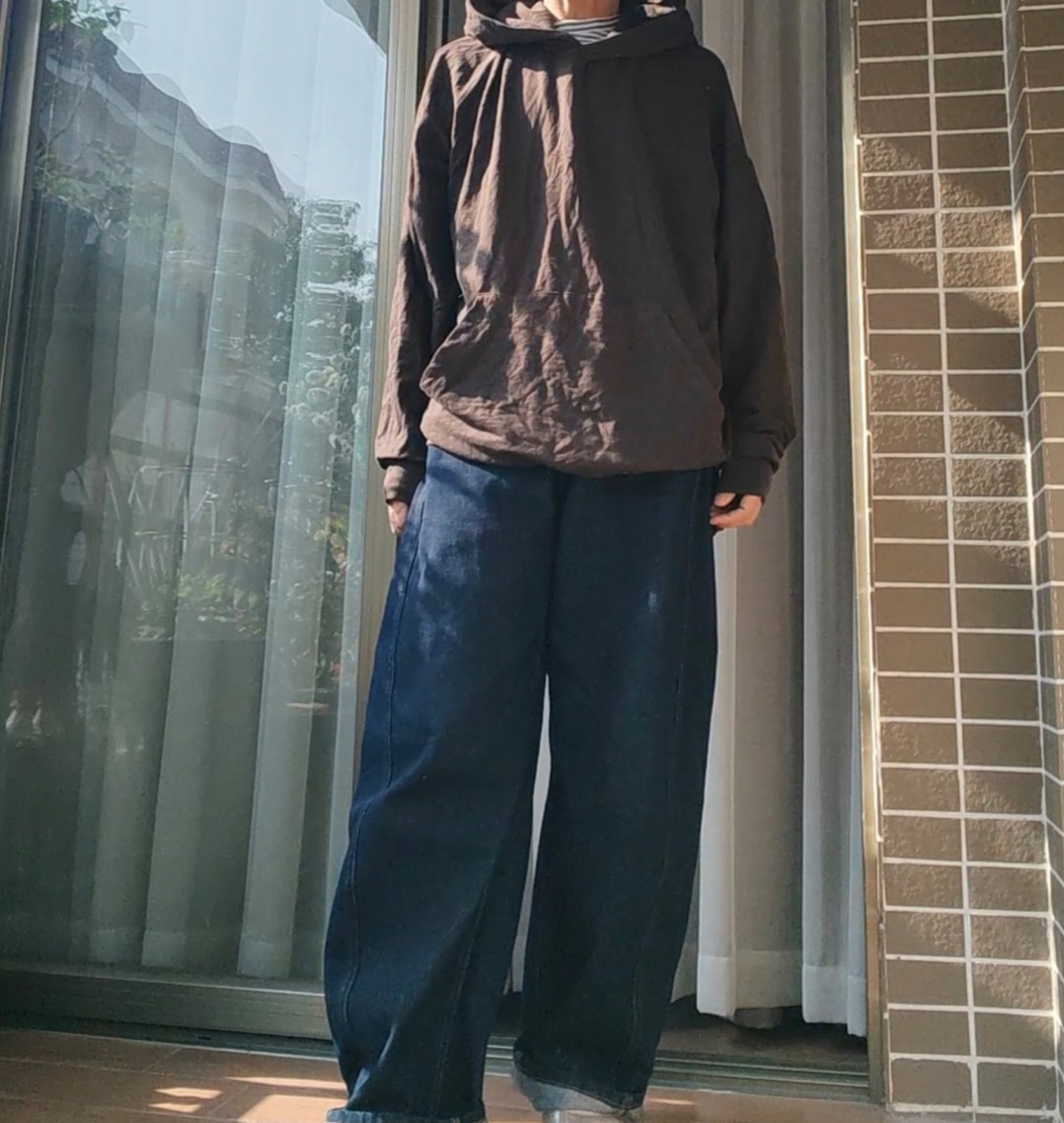 外贸alo咖啡色春秋款垂感柔软宽松款连帽卫衣 瑕疵特价