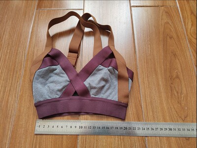 加拿大aa家community杂色色弹力棉无垫运动文胸健身内衣xxs码集合