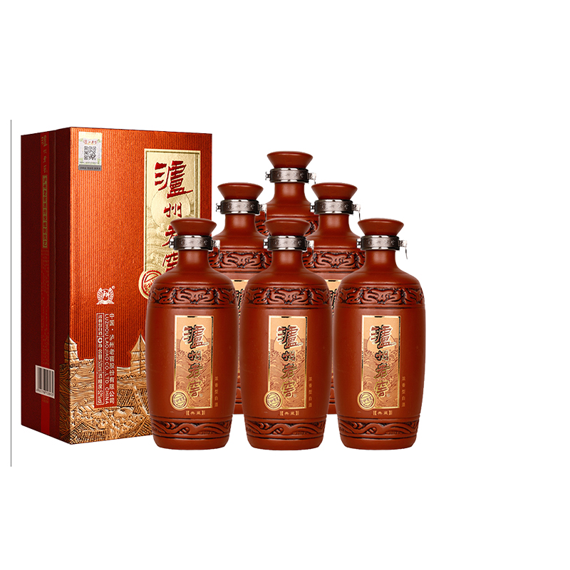 泸州老窖典藏紫砂陶装08版52度500ml*6瓶浓香型白酒收藏商务宴请