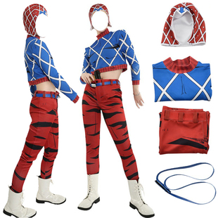 JOJO的奇妙COS扮演服冒险黄金之风盖多米斯达cosplay男全套服装