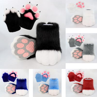 兽装fursuit日系福瑞兽脚鞋子爪