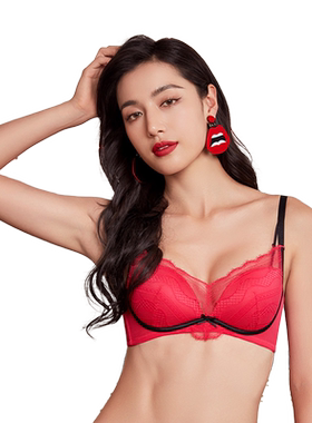 布迪设计无钢圈性感聚拢内衣女