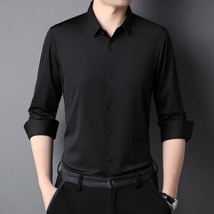J774钱塘2020-1秋冬男士长无痕衬衫男士休闲长袖免烫商务P67
