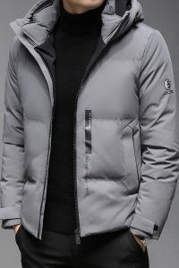 J1004钱塘2020-1冬季90白鸭绒羽绒服加厚连帽多口袋休闲保暖P245