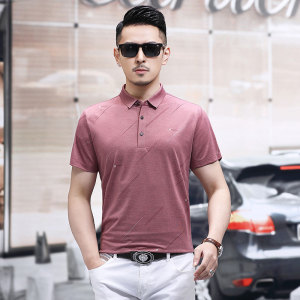 B8973钱塘2020-1夏季男士时尚短袖polo衫T恤翻领男装商务休闲P60图片