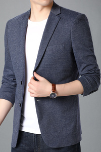 J8003钱塘2020-1秋冬男士休闲西装外套便服长袖潮流西服P155图片