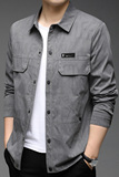 F3351钱塘2020-1秋季男士夹克休闲翻领上衣外套P140，男装夹克，钱塘207-1