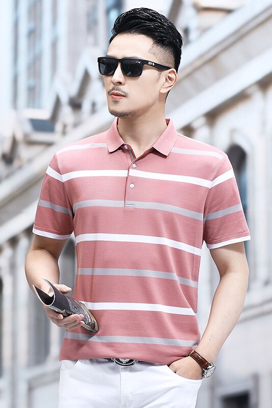 B21009钱塘2020-1夏季男士时尚短袖polo衫T恤翻领男装商务休闲P57,男装T恤,钱塘207-1