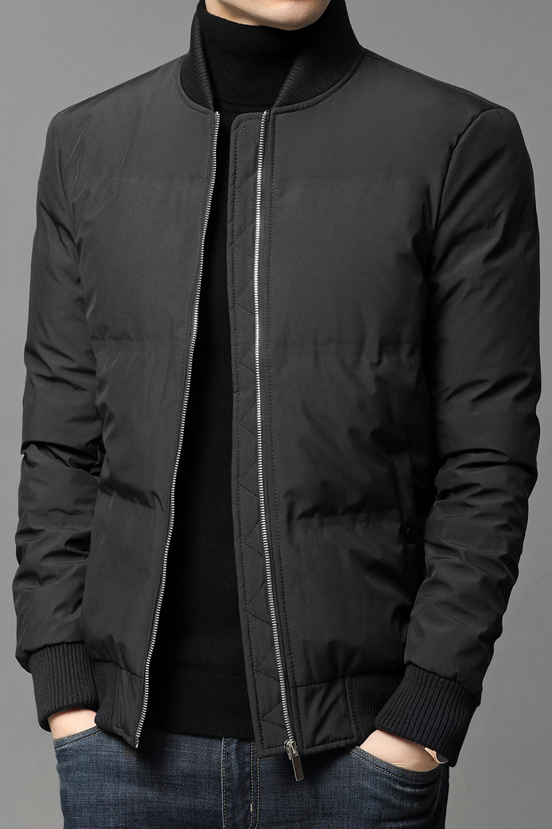 J933钱塘2020-1主推冬季灰鸭绒羽绒服立领纯色商务休闲P225,男装羽绒服,钱塘207-1