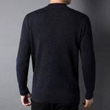 F3632钱塘2020-1秋冬精品男士100%羊毛长袖毛衫休闲套头提花P170，男装针织衫/毛衣，钱塘207-1