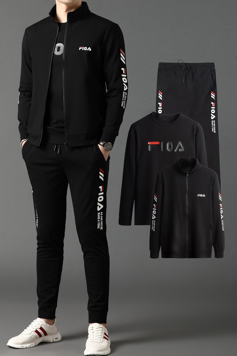 J642-3钱塘2020-1秋冬男士长袖长裤运动三件套青年宽松休闲P170,男装休闲套装,钱塘207-1