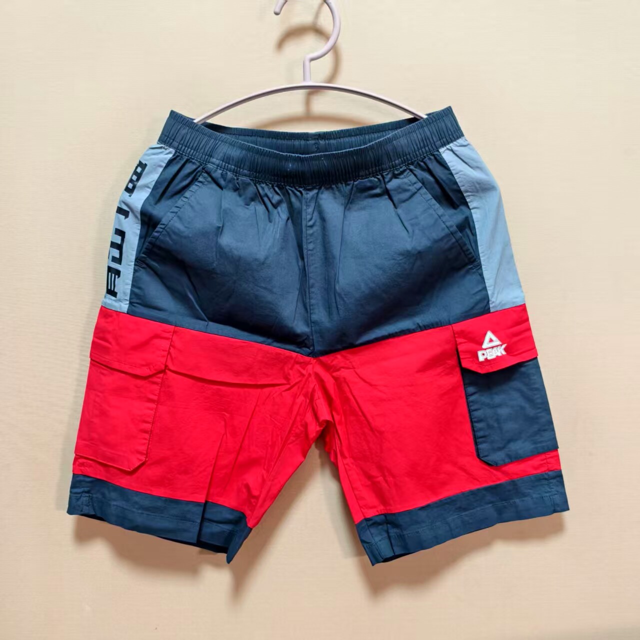 匹克儿童男童夏季梭织五分裤纯棉短裤透气吸汗运动短裤 断码处理