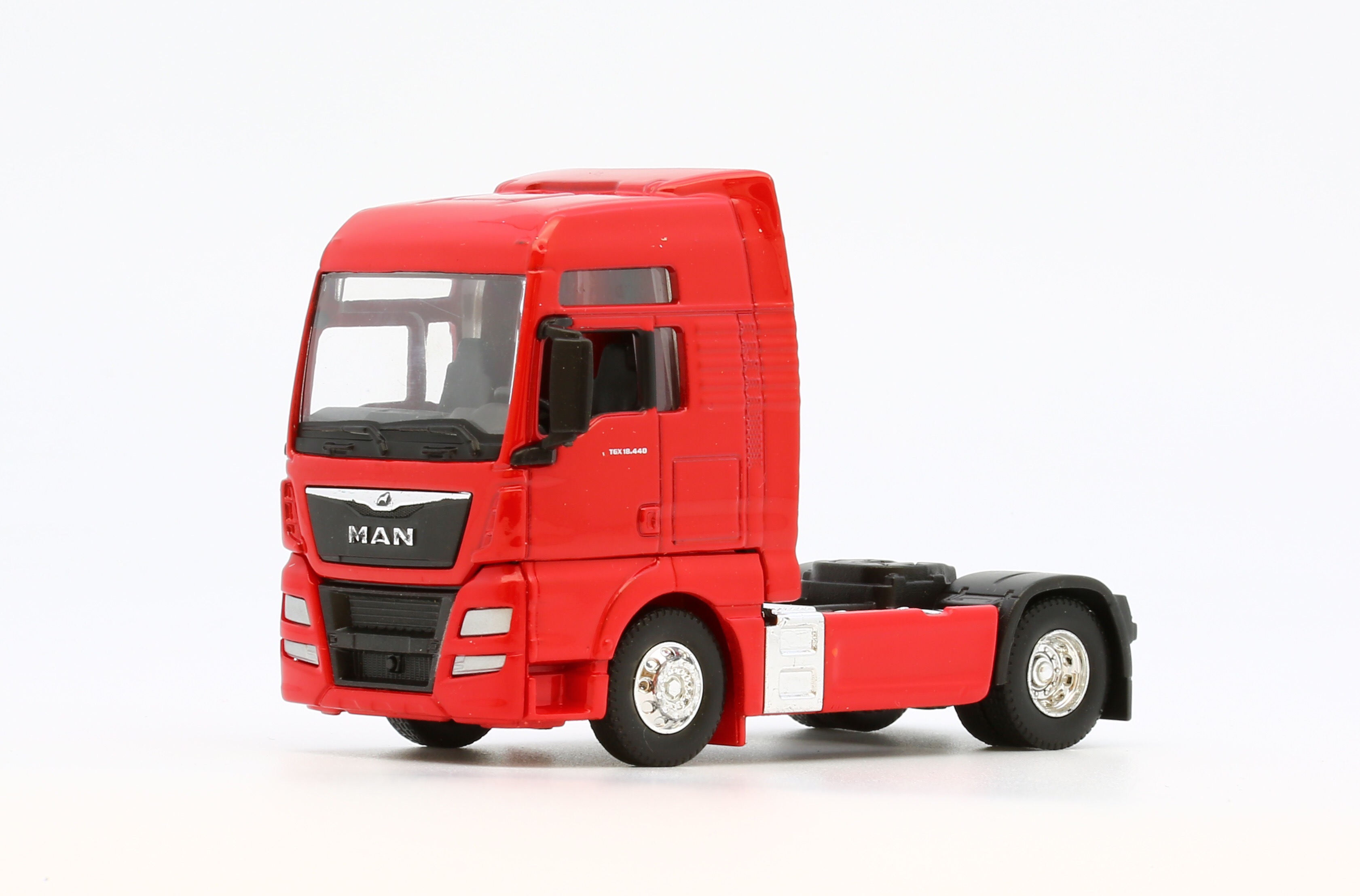 1:64 威利MAN拖頭貨車紅色模型仿真合金玩具精品新品WELLY