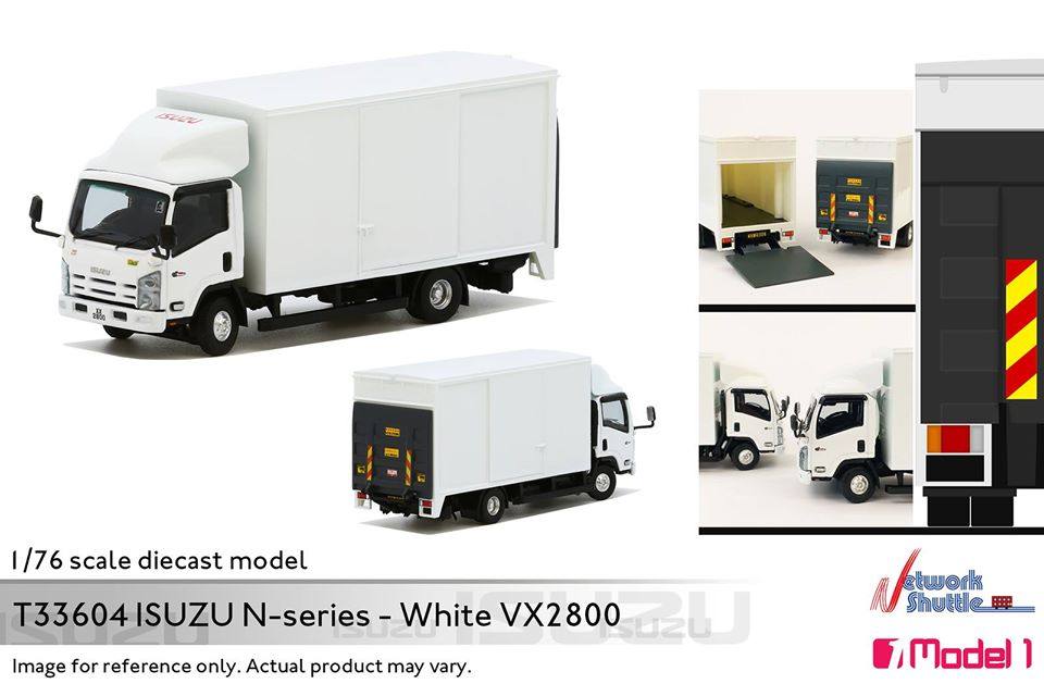 1/76 isuzu n-series 密斗貨車 - xx2800 (白色)