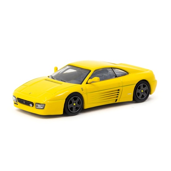 1/64 TARMA 法拉利 Ferrari 348 Challenge 黃色合金跑車模型擺設