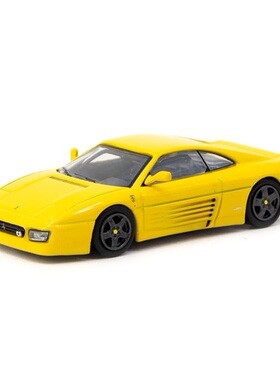 1/64 TARMA 法拉利 Ferrari 348 Challenge 黃色合金跑車模型擺設