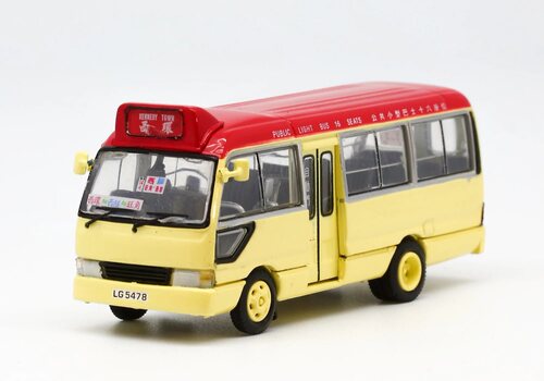 1/76 BEST CHOOSE 香港豐田COASTER 小巴 - 紅頂 車模型玩具擺件