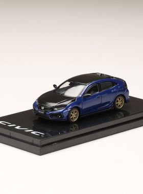 1/64 HOBBY JAPAN 本田 思域 掀背車(FK7) (深藍色) 新品車模金属