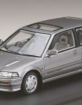 1/43 MARK43 本田Honda 思域Civic Si(EF 3)灰色樹脂汽車模型擺件