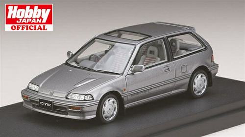 1/43 MARK43 本田Honda 思域Civic Si(EF 3)灰色樹脂汽車模型擺件