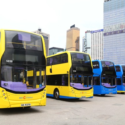 巴士城巴香港試驗色彩合金屬模型