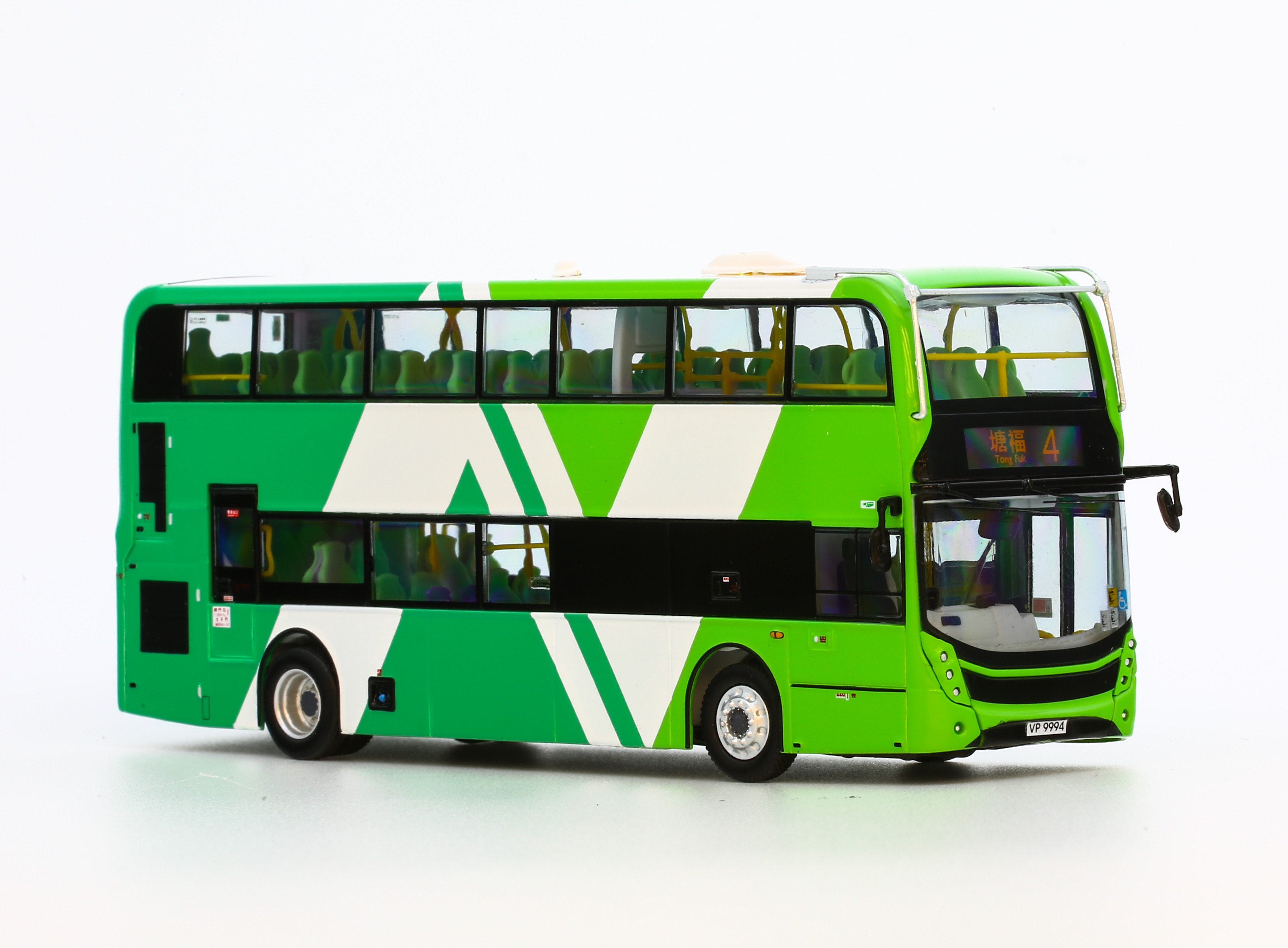 1:76 香港巴士模型新大嶼山ADL Enviro 400 兩軸雙層合金屬公交車