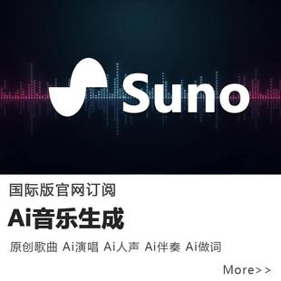 sunoV3.5歌曲生成ai原创音乐制作订阅积分只能谱曲歌唱伴奏纯音乐