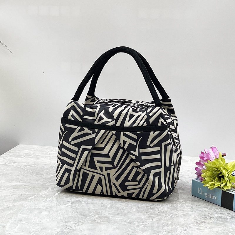 大容量妈咪包四拉链女士手提包上班布包学生带饭兜婆婆买菜手拎包