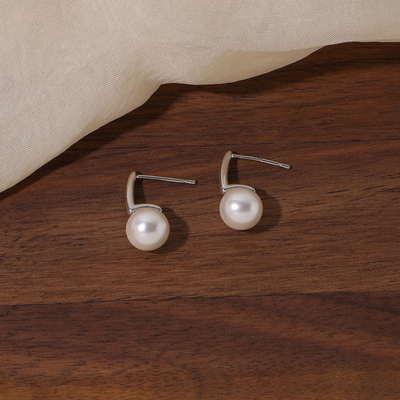 浮漾法式复古珍珠耳钉小巧耳环