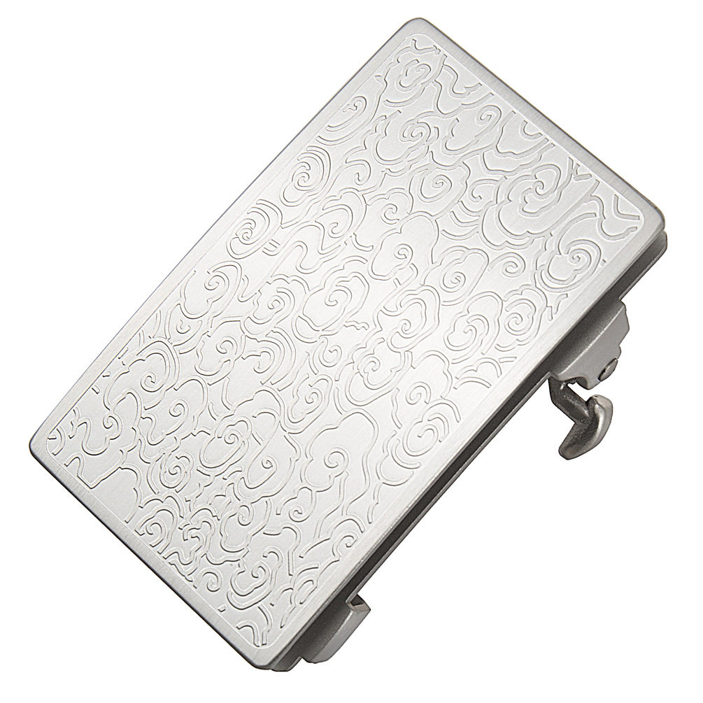 新款内穿男士304不锈钢无牙皮带扣 防过敏式腰带头皮带扣内径3.