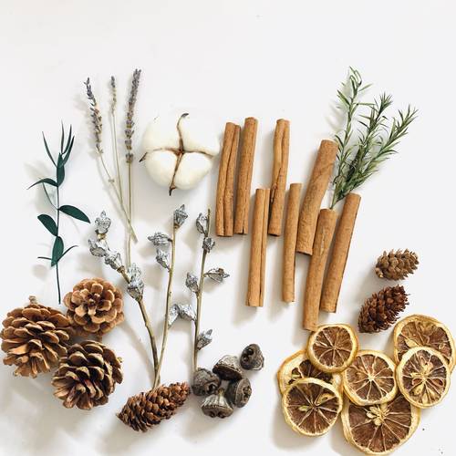 香薰松果桂皮柠檬圣诞松果干果