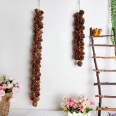 幼儿园墙壁装 餐厅 饰品墙上挂饰 饰松果串农家乐 森系手工墙壁装