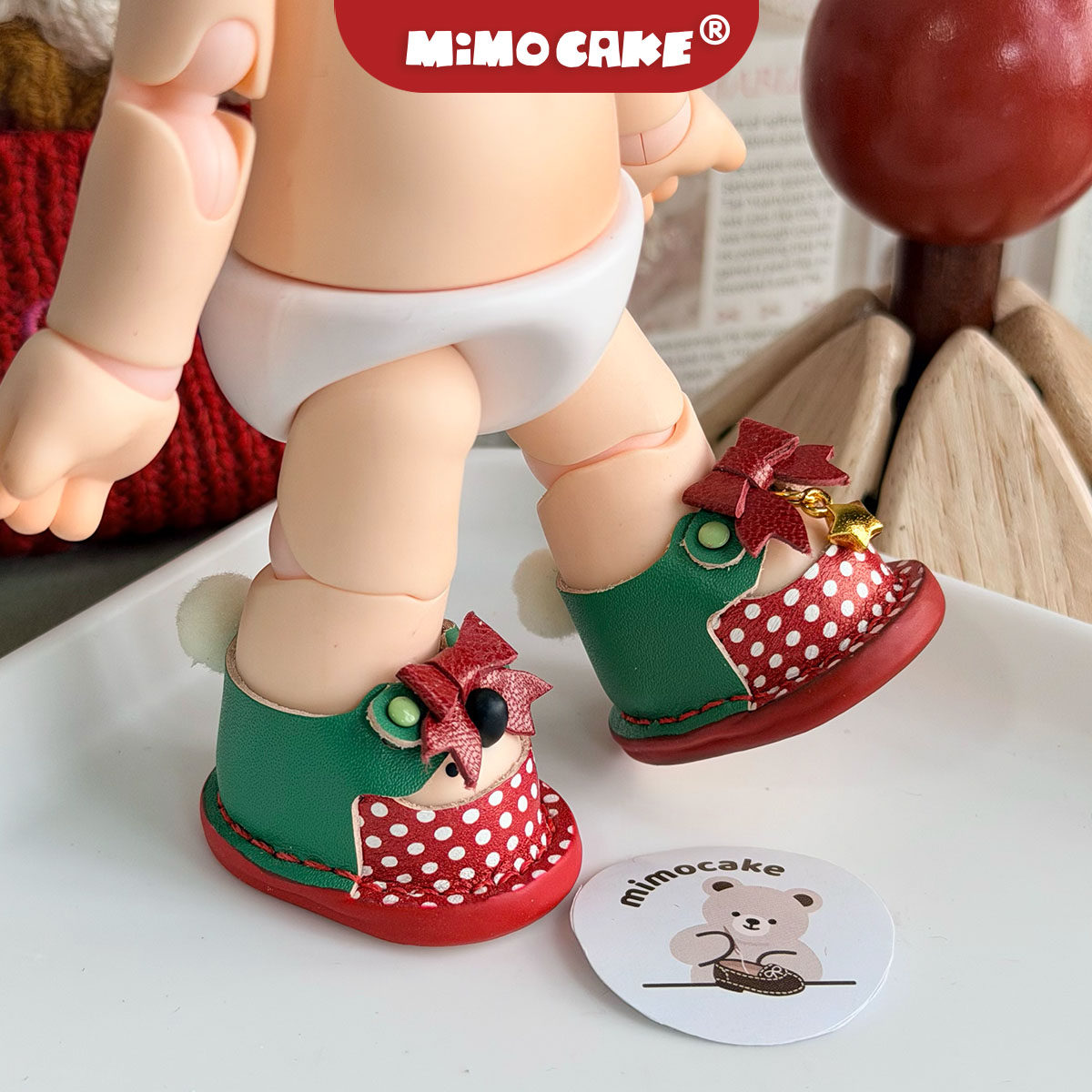 不拔脚！嘎子姐鞋子原创【圣诞精灵】1/8zsiga向往之处姜饼人娃鞋,模玩/动漫/周边/娃圈三坑/桌游,BJD娃衣,淘宝优惠券,粉丝福利购,淘宝优惠卷