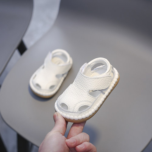 夏季女婴鞋子防滑软底1-2岁男童