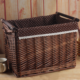 【定制定做】  非藤篮藤编藤条竹编草编 柳编收纳筐零食篮子柳条