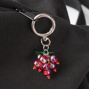 鑫淼科技自创新品创意气质个性可爱猫眼葡萄手机包包挂饰挂件