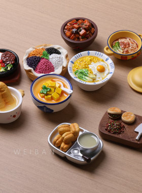 2025新款豆浆油条红烧肉冰箱贴