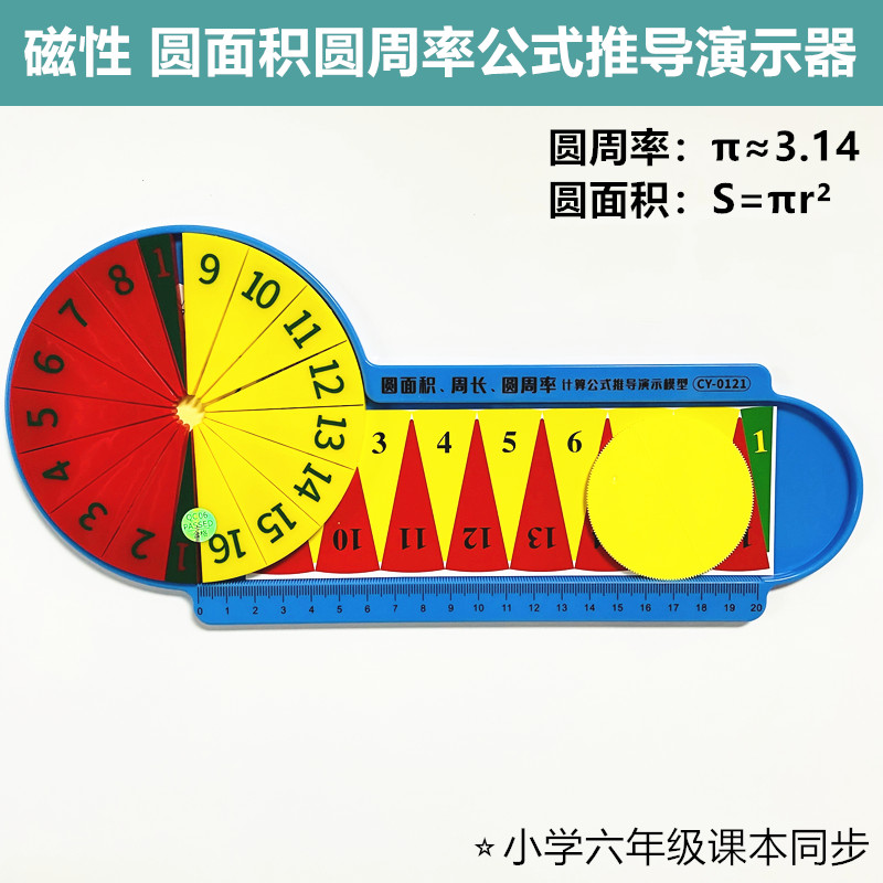 圆周率圆面积演示器六年级圆学具