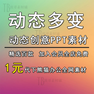 创意动态PPT模板环保主题素材设计PPT设计模板下载总结模板pt素材