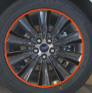 17款蒙迪欧轮毂贴欧轮胎贴纸蒙迪欧改装轮圈轮保护装饰车贴B