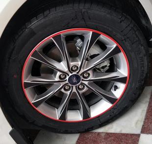 17款福特蒙迪欧轮毂贴轮胎贴纸老蒙迪欧改装轮圈轮骨保护装饰车贴