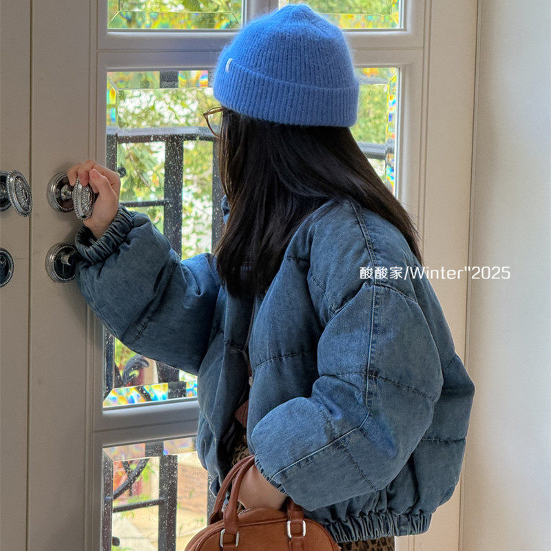 女童短款牛仔面包服冬季新品韩系儿童休闲宽松立领棉服外套时髦潮,童装/婴儿装/亲子装,棉袄/棉服,淘宝优惠券,粉丝福利购,淘宝优惠卷