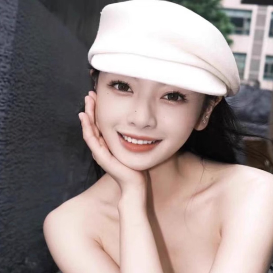 日系复古黑色报童帽女秋冬显脸小鸭舌帽网红法式英伦风羊毛贝雷帽