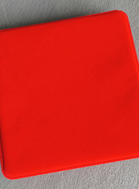 高档宝宝项圈绒布大方盒19*19*4厘米店里的项圈都可以装下