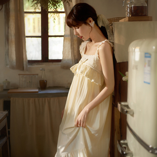 马克公主吊带睡裙女夏季纯棉可爱少女背心睡衣裙子夏款甜美家居服