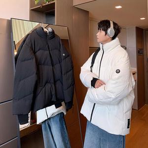 冬羽绒服男加厚千鸟格门襟立领90绒情侣羽绒衣外套102B-Y4302P215图片